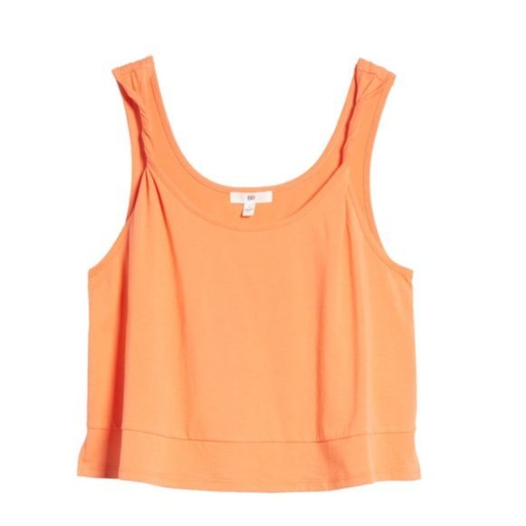 NWOT BP Twist Strap Tank in Coral Camelia (1X) - Picture 2 of 11